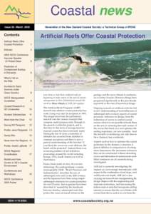 Coastal news Issue 28 • March 2005 Newsletter of the New Zealand Coastal Society: a Technical Group of IPENZ  Contents