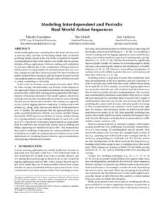 Modeling Interdependent and PeriodicReal-World Action Sequences