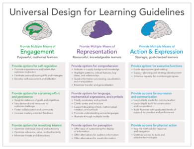 Universal Design for Learning Guidelines  Provide Multiple Means of Provide Multiple Means of