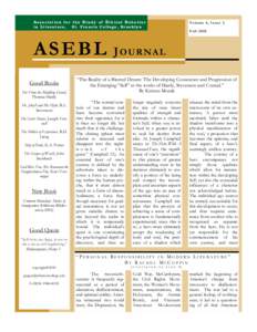ASEBL Journal vol 6 no 2 Fall 2010