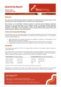 Microsoft Word - Buru Quarterly Report Sept 08.doc