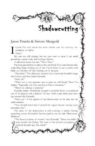 I  Shadowcutting Jason Franks & Steven Mangold