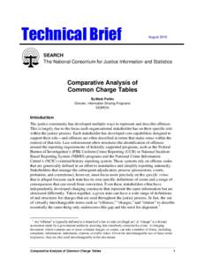 Technical Brief  August 2015 SEARCH The National Consortium for Justice Information and Statistics