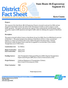 Microsoft Word - SR-46 Seg 4A Fact Sheet[removed]doc
