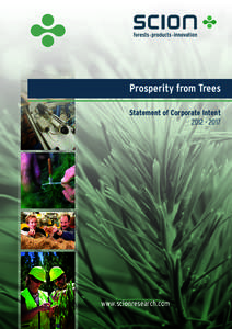Scion Annual Prosperity Reportfrom 2011Trees Statement of Corporate Intent