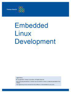Embedded Linux Development Tutorial