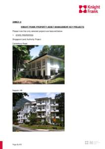 ANNEX A KNIGHT FRANK PROPERTY ASSET MANAGEMENT KEY PROJECTS Please note that only selected projects are featured below. 1. STATE PROPERTIES  Singapore Land Authority Project