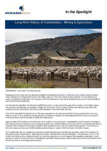 June 2014 In the Spotlight - Mining & Agriculture