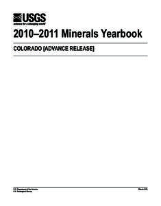 The Mineral Industry of Colorado in 2010