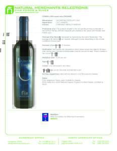 DONNA LUNA sweet wine ORGANIC Winemakers:	 Appellation: Varietal: 	  LA CANTINA PIZZOLATO SAS
