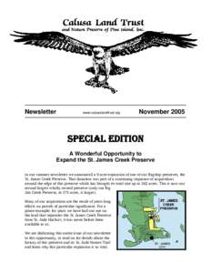 Calusa Land Trust Newsletter