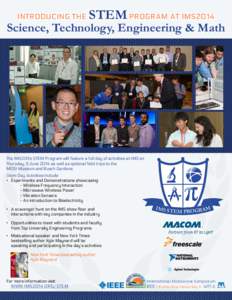 Introducing the  STEM Program at IMS2014 Science, Technology, Engineering & Math