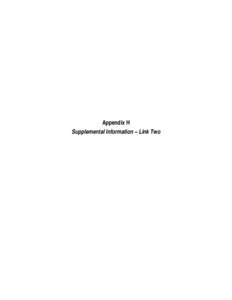 Appendix H Supplemental Information – Link Two Appendix H-1 Vascular Plant Species Observed – Link Two
