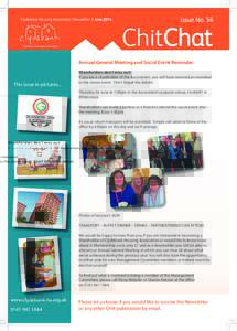 Clydebank Housing Association Newsletter | JuneIssue No. 56 ChitChat Annual General Meeting and Social Event Reminder