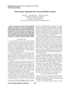Sensor-Based Exploration for General Robotic Systems