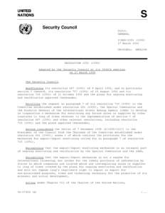 United Nations / 715 / Nuclear proliferation / International Atomic Energy Agency / United Nations Security Council Resolution / Iraq and weapons of mass destruction / International relations / United Nations Security Council
