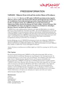 Microsoft Word - Presseinformation Vapiano Münster 2.docx