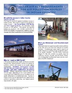 Clean Air Compliance Requirements for Air Pollution Sources for Indian Country