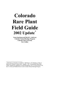 Microsoft Word - 1a. compiled rare plant guide update.doc
