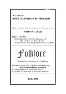 Pekka Kivikäs  ROCK PAINTINGS IN FINLAND