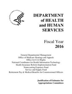 FY 2016 Office of Management and Budget Justification