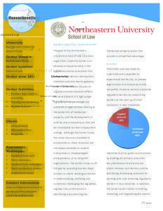 Mass achus etts  University Northeastern	
  University	
   School	
  of	
  Law	
  