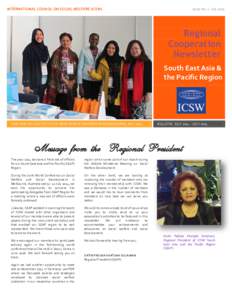INTERNATIONAL COUNCIL ON SOCIAL WELFARE (ICSW)  Issue No. 1 July