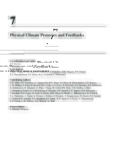 7 Physical Climate Processes and Feedbacks Co-ordinating Lead Author T.F. Stocker Lead Authors