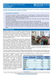 2011 OCHA Situation Report Template