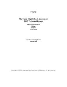 Microsoft Word - MDHSA_2007_TechnicalReport_FINAL_3[removed]doc