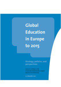 Global Education in Europe to 2015