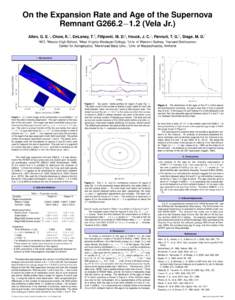 On the Expansion Rate and Age of the Supernova Remnant G266.2−1.2 (Vela Jr.) Allen, G. Chow,