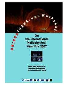 On the International Heliophysical Year IHYAbu-Dhabi and Al Ain,