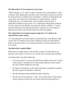 Burma / Consul / Political history / International relations / Political geography / Citizenship in the United States / United States law / United States nationality law