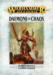 DAEMONS OF CHAOS  WARSCROLLS COMPENDIUM  INTRODUCTION