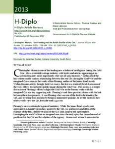 H-Diplo Article Review No. 439