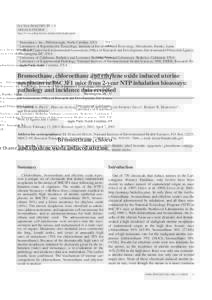 Exp Toxic Pathol 2003; 55: 1–9 URBAN & FISCHER http://www.urbanfischer.de/journals/exptoxpath 1  Biotechnics, Inc., Hillsborough, North Carolina, USA