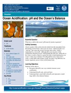 A joint collaborative project of:  Education ffffffffFffffffffgma;tgrmpgmG Ocean Acidification Program National Oceanic and Atmospheric Administration