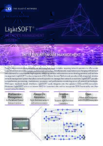 LightSOFT®  NETWORK MANAGEMENT SYSTEM INTUITIVE NETWORK MANAGEMENT