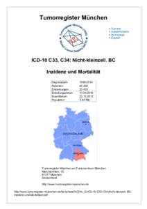 ICD-10 C33, C34: Nicht-kleinzell. BC - Inzidenz und Mortalität