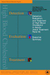 National Cholesterol Education Program  High Blood Cholesterol