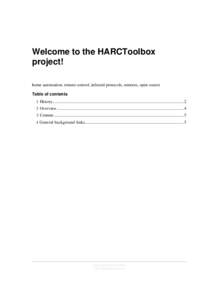 Welcome to the HARCToolbox project!