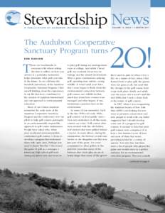 Stewardship News A Publication of Audubon International Volume 14, Issue 1 • Winter[removed]The Audubon Cooperative
