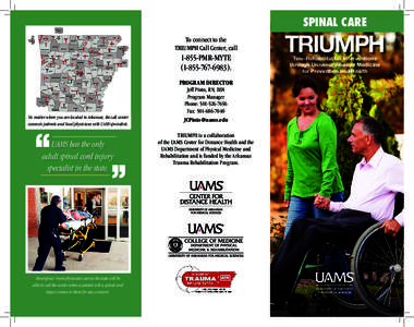 SPINAL CARE  To connect to the Triumph Call Center, callPMR-MYTE
