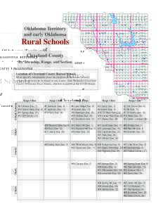 Oklahoma Territory and early Oklahoma Rural Schools of Cleveland County