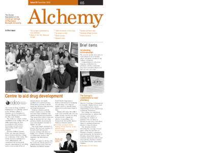 05  Issue 05 December 2003 The Alumni Newsletter of the