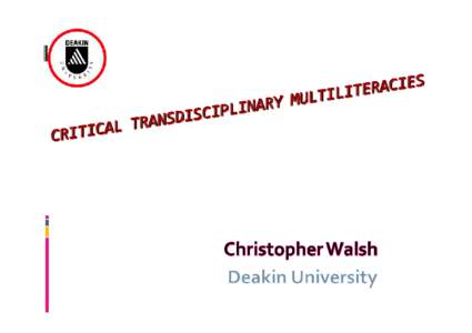 Towards a Theory of Critical Interdisciplinary Multiliteracies