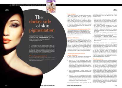 RRP $[removed]incl. GST) (NZ $15.95 incl. GST) ISSUE 61 • AUG-OCT 2013 STRUT  as seen in cosmetic surgery & Beauty Magazine