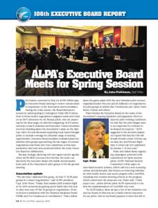 106th EXECUTIVE BOARD REPORT  WILLIAM A. FORD ALPA’s Executive Board Meets for Spring Session