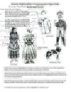 Historic Highlandlake Commemorative Paper Dolls Lettie and Charlie When she was 12 years-old, Electa “Lettie” Mead came to Colorado in a covered wagon with her father, Deacon Lorin C. Mead and step-mother, Elizabeth 